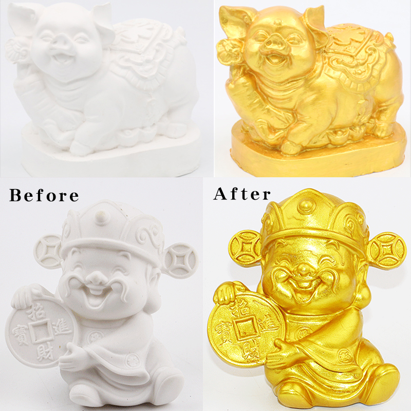 Water-based color gold paint