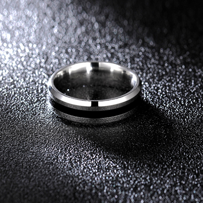 Stainless steel black oil ring