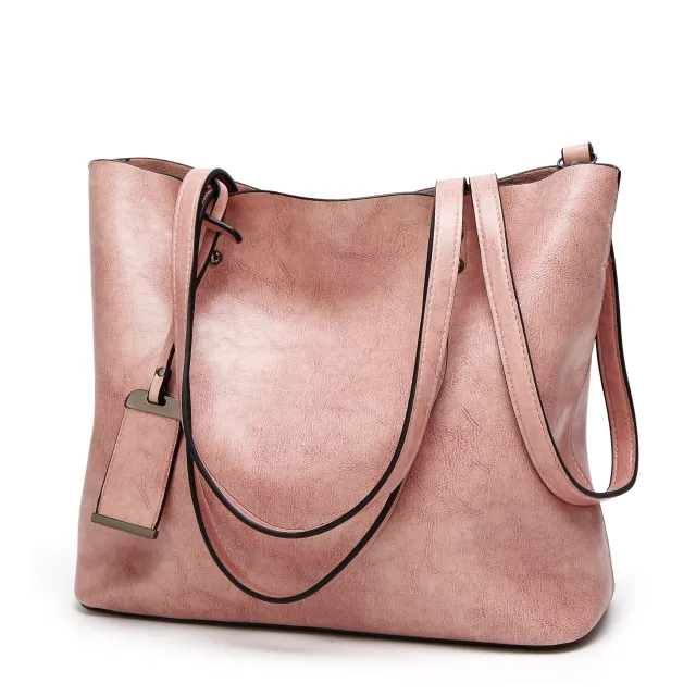 Women's fashion leather handbag Pink - Shop at LoveMi