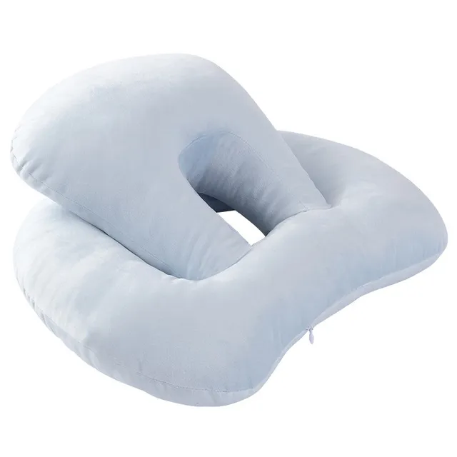U Shaped Desk Nap Pillow Neck Supporter Seat Cushion Headrest Travel Neck Pillow With Arm Rest Sapphire Color - Shop at LoveMi