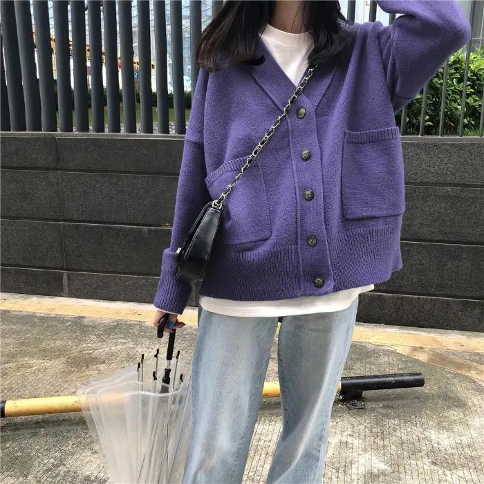 Women's sweater coat spring and autumn