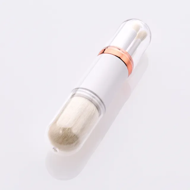 Retractable double head makeup brush White - Shop at LoveMi