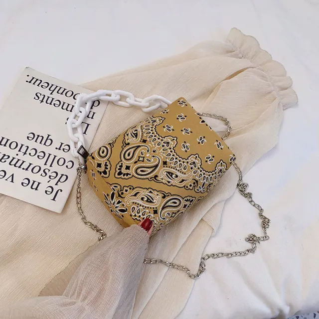 Women's chain crossbody bag Yellow - Shop at LoveMi
