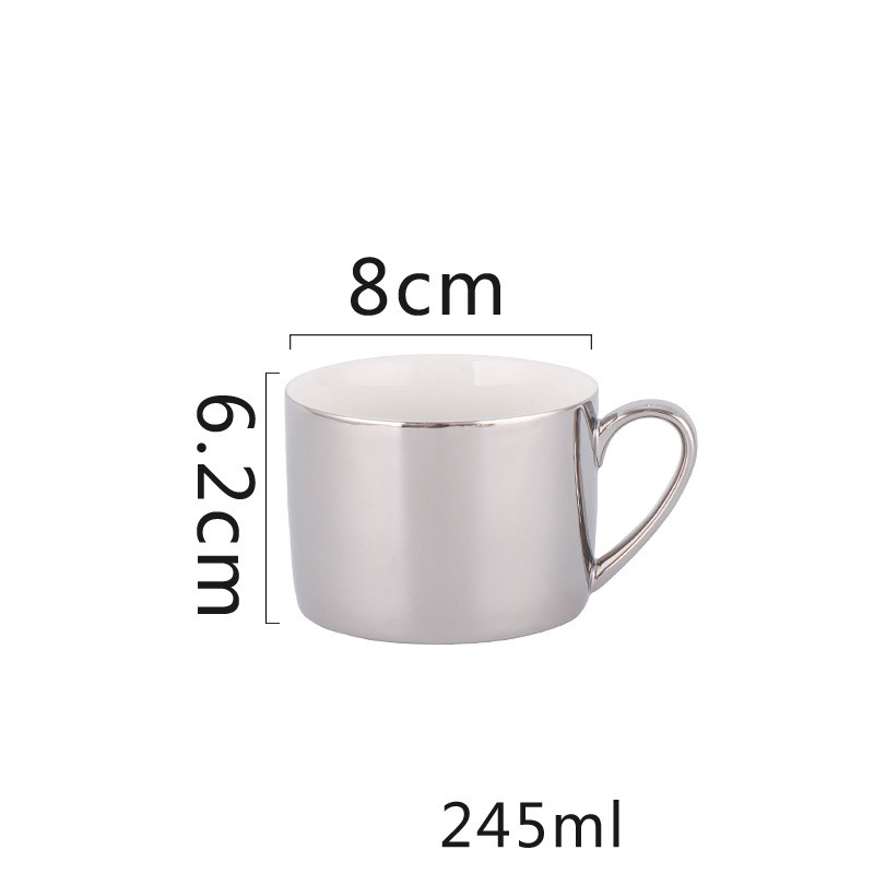 Coffee cup and mark cup full set Silver - Shop at LoveMi