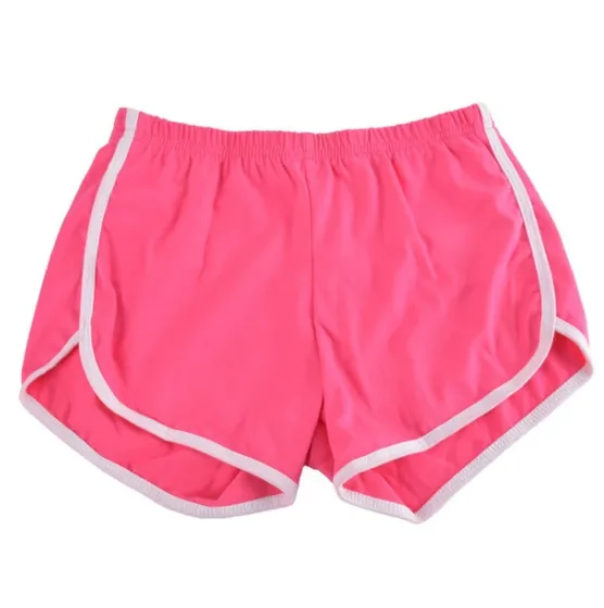 Four color optional cotton shorts female summer Korean version of the new ins wide leg loose solid color sports wear pants Glitter S - Shop at LoveMi