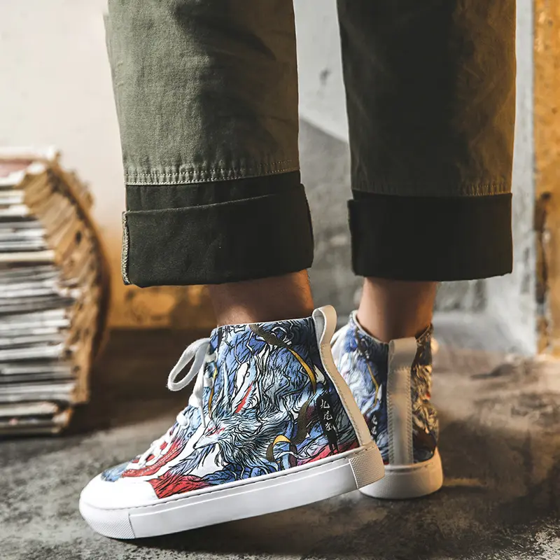 Men's graffiti casual shoes