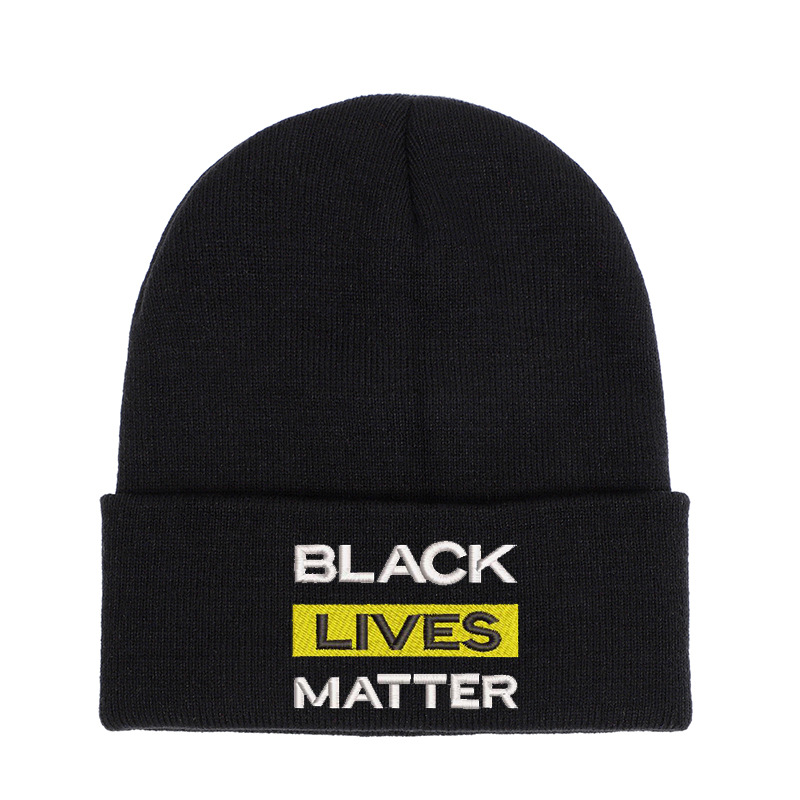 BLACK LIVES MATTER knitted hat woolen hat
