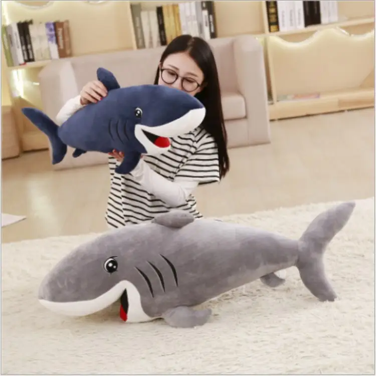 Cute marine animal shark doll plush toy