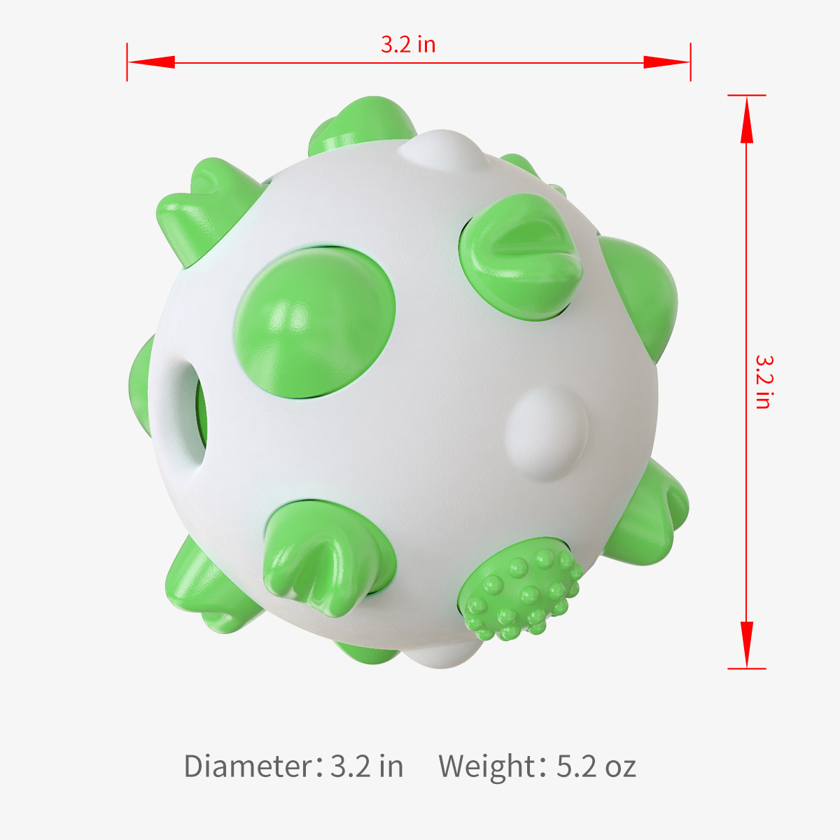 Spherical dog toy molar rod — foto 2
