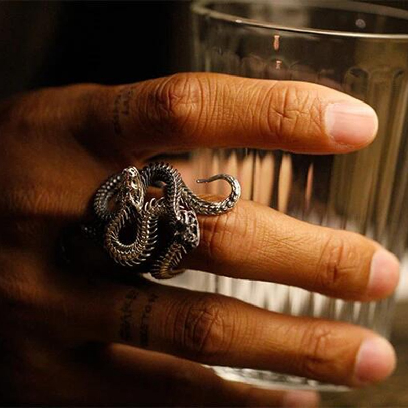 Vintage Men Women Girls Snake Ring