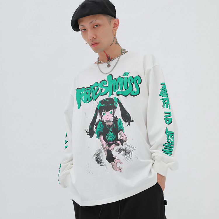 Title 5, Two dimensional cartoon print hoodie