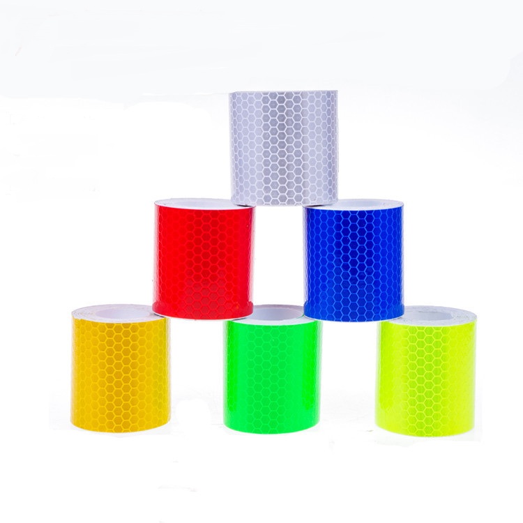 Adhesive crystal color grid reflective film