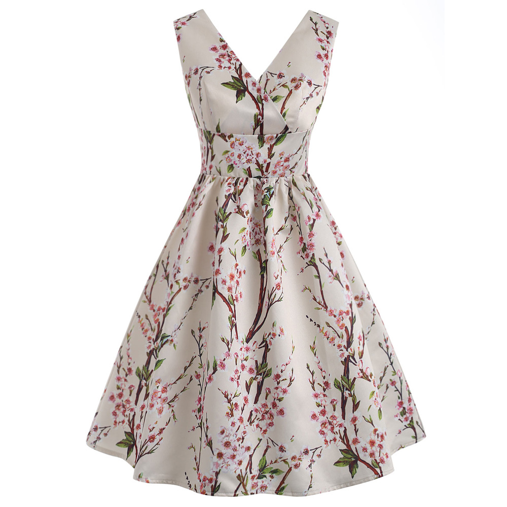 Sleeveless V-neck dress