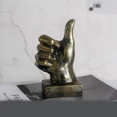 Resin gesture ornaments - Bronze