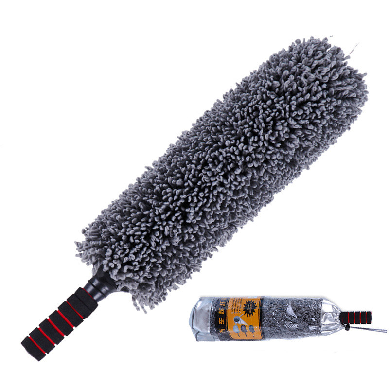 Car round brush grey round dust mop - Image 4