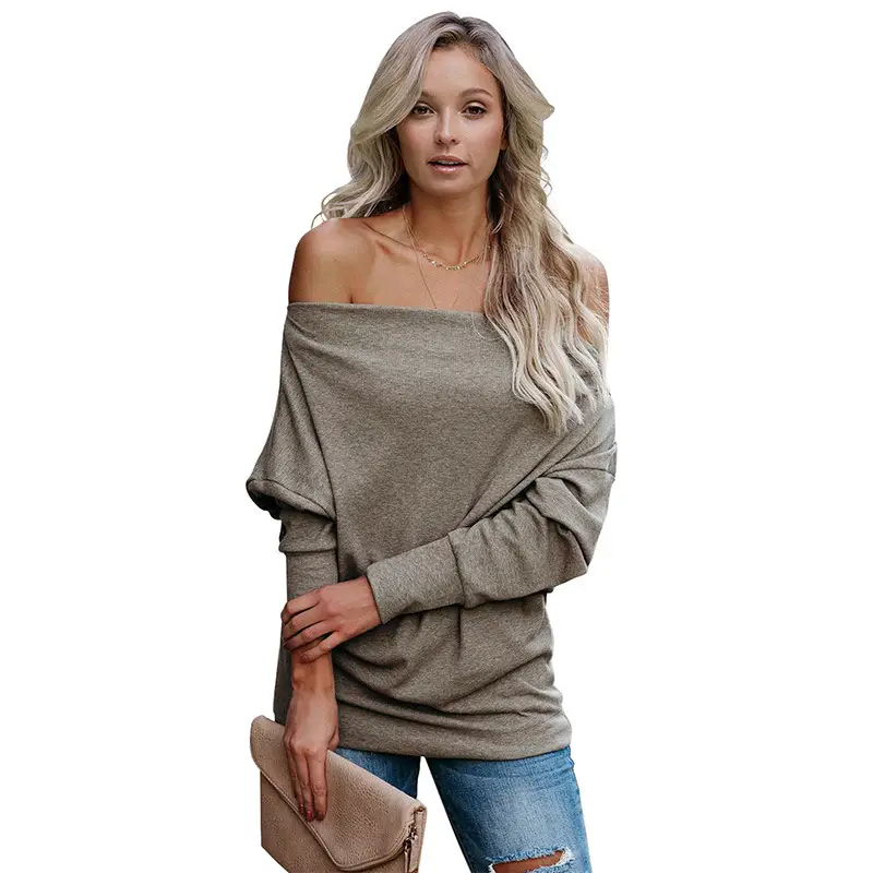 Women's Solid Color Long-sleeved Tops