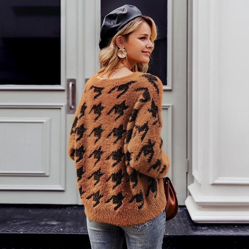 Women's Houndstooth Sweater