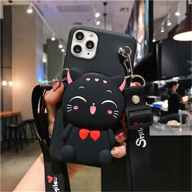 Cartoon Silicone Wallet Case