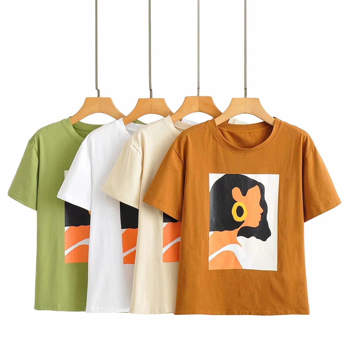 Beauty head print T-shirt