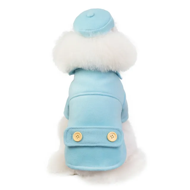 Stewardess stewardess dog clothes Blue - Shop at LoveMi