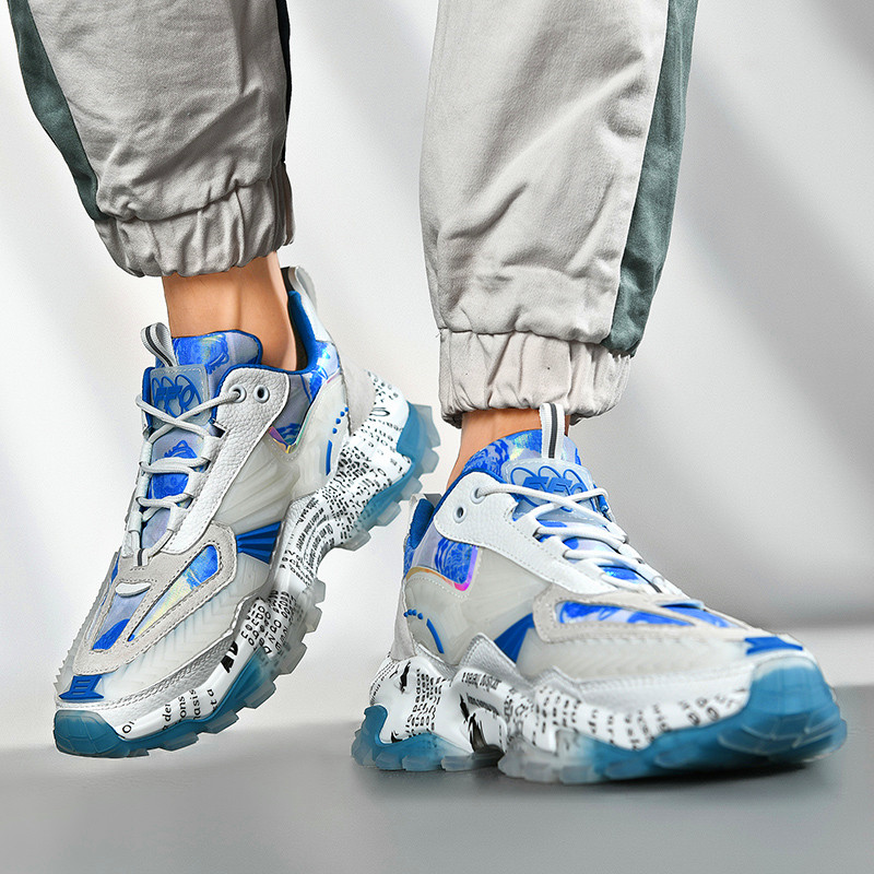 Men's breathable platform casual shoes