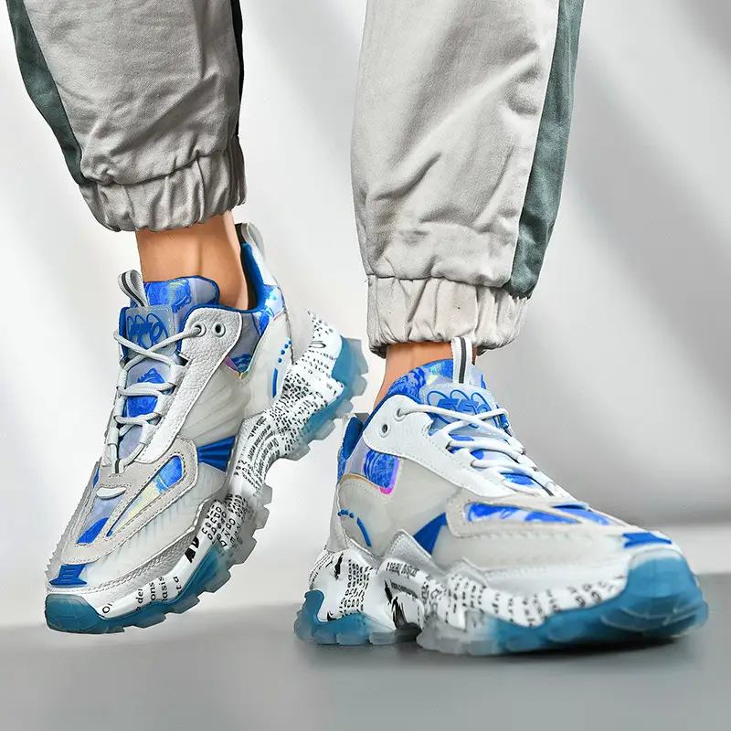 Men's breathable platform casual shoes