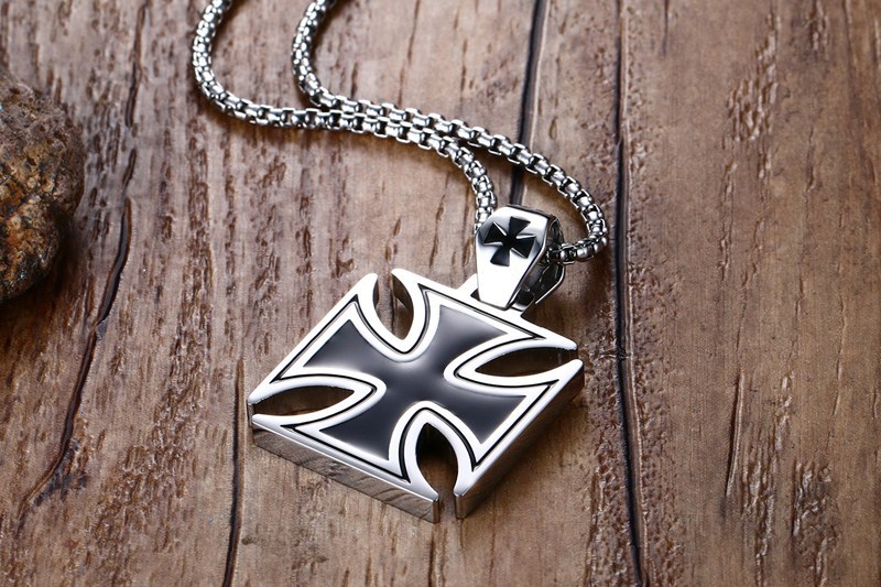 Black Epoxy Knights Templar Pendant