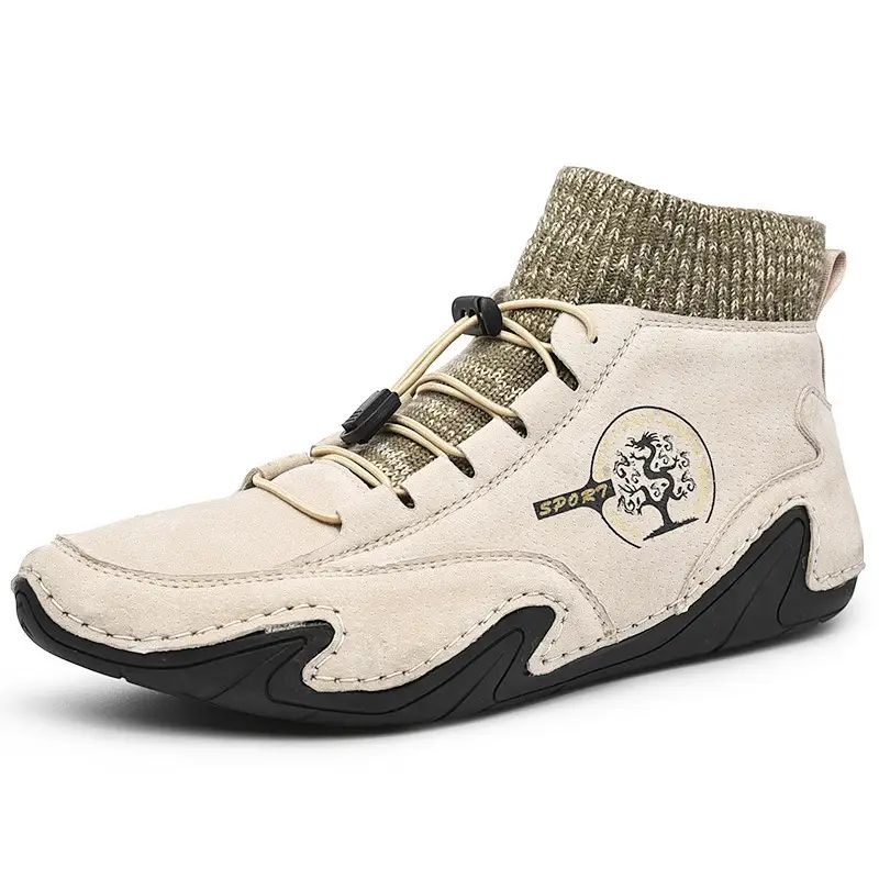Large size men's shoes with elastic band