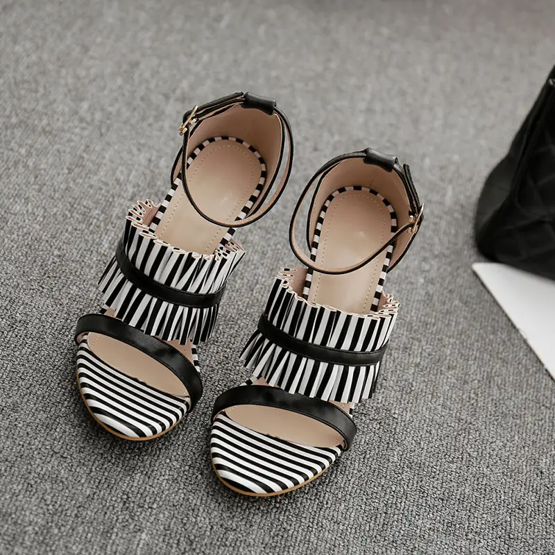 Leopard print fashion high heels