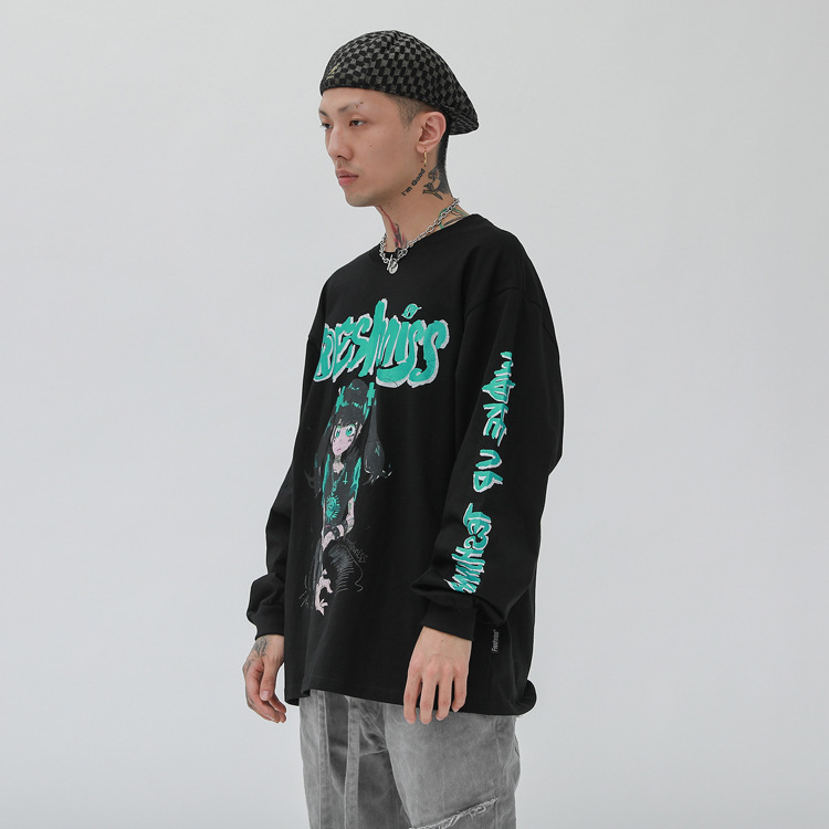 Title 4, Two dimensional cartoon print hoodie