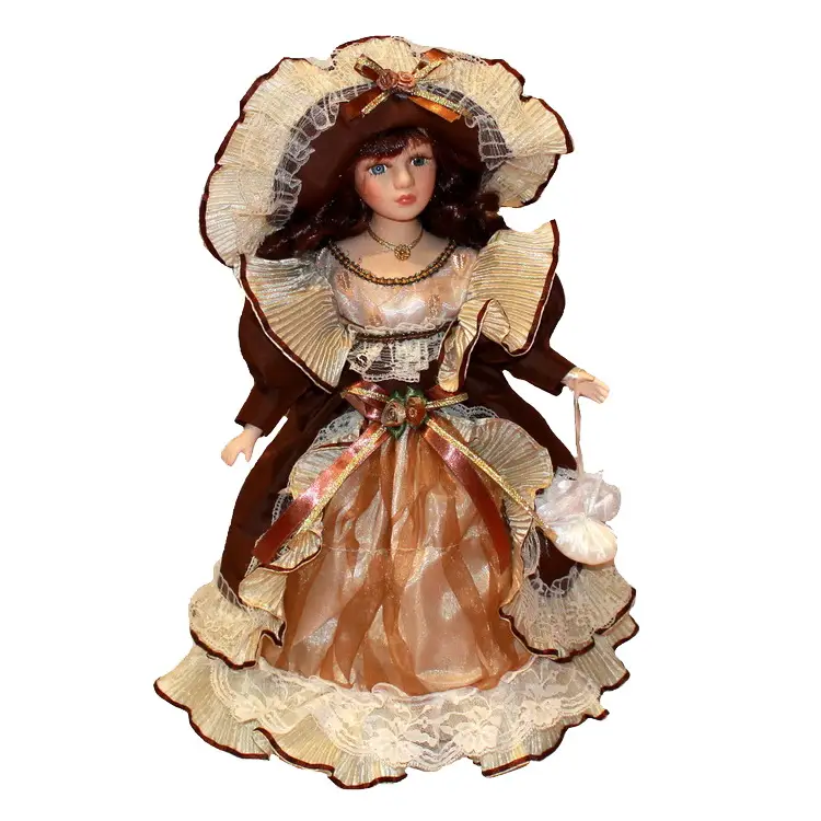 Victorian ceramic doll home decoration
