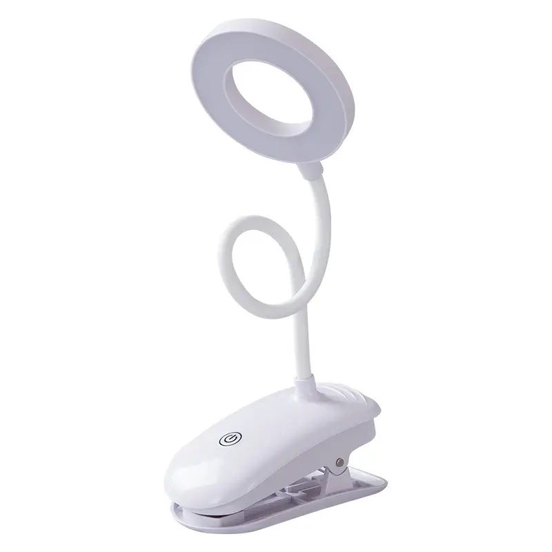 Clip-on rechargeable desk lamp