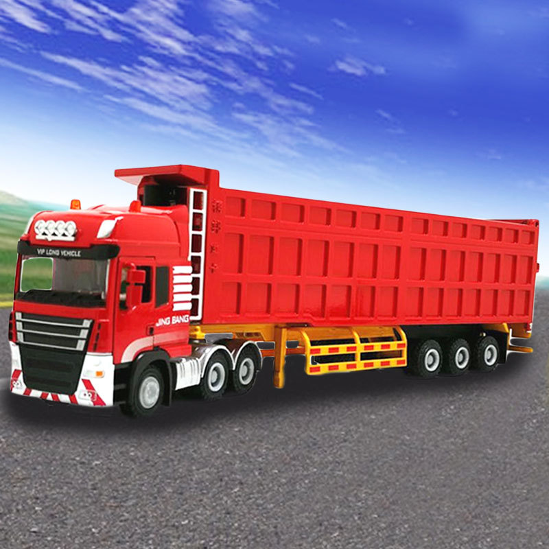 Alloy semi-trailer heavy transport truck