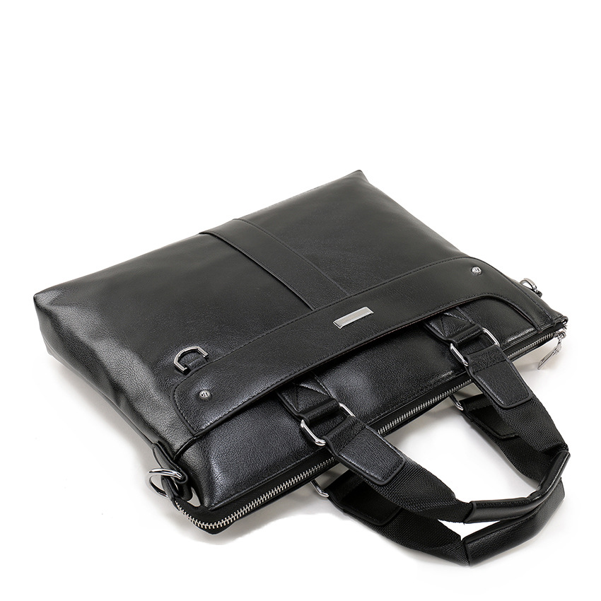 Shoulder messenger bag men's handbag briefcase Black - Shop at LoveMi