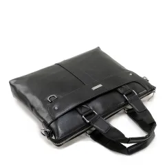 Shoulder messenger bag men's handbag briefcase - Black - View 1