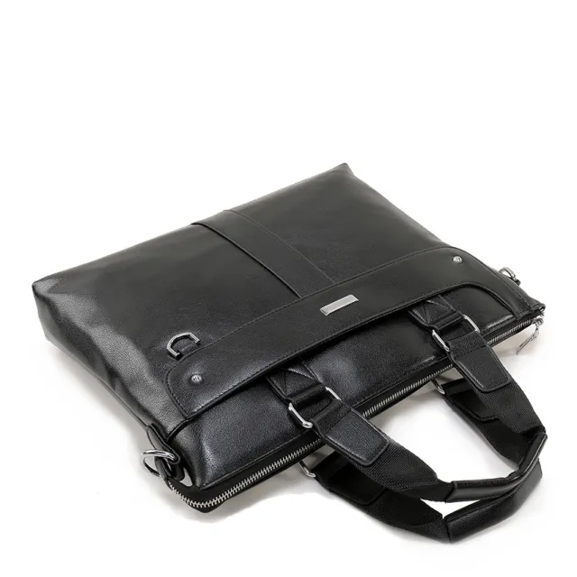 Shoulder messenger bag men's handbag briefcase Black - Shop at LoveMi