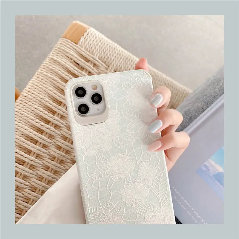 Lace flower phone case