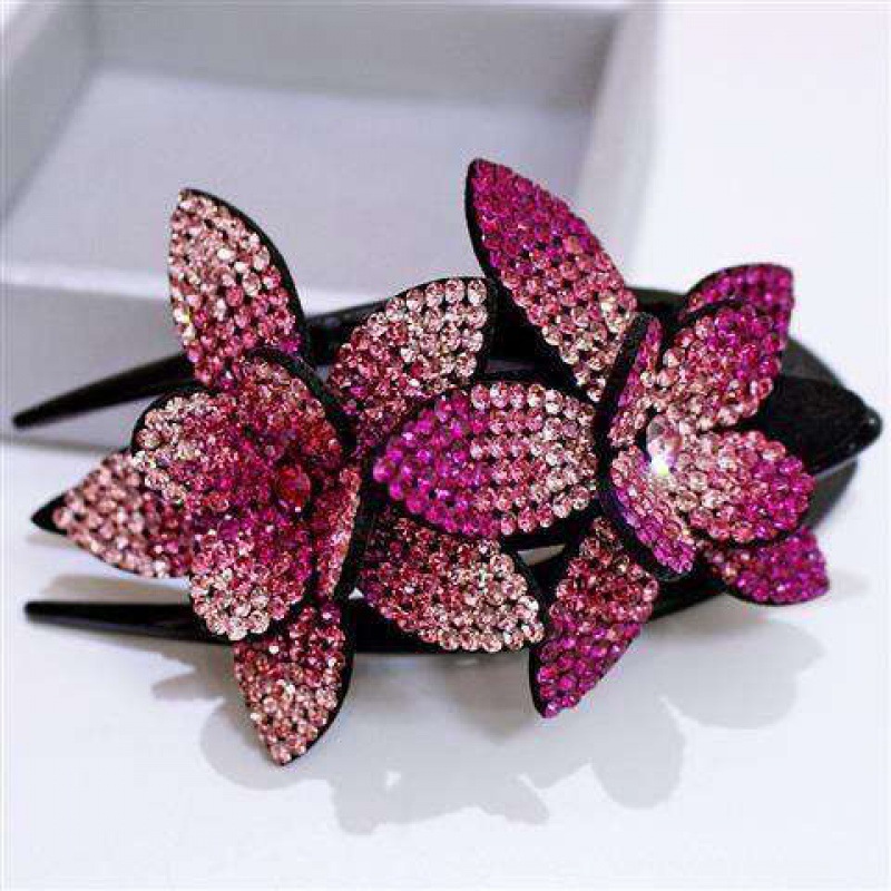 Elegant flower hairpin Rose Red - Shop at LoveMi
