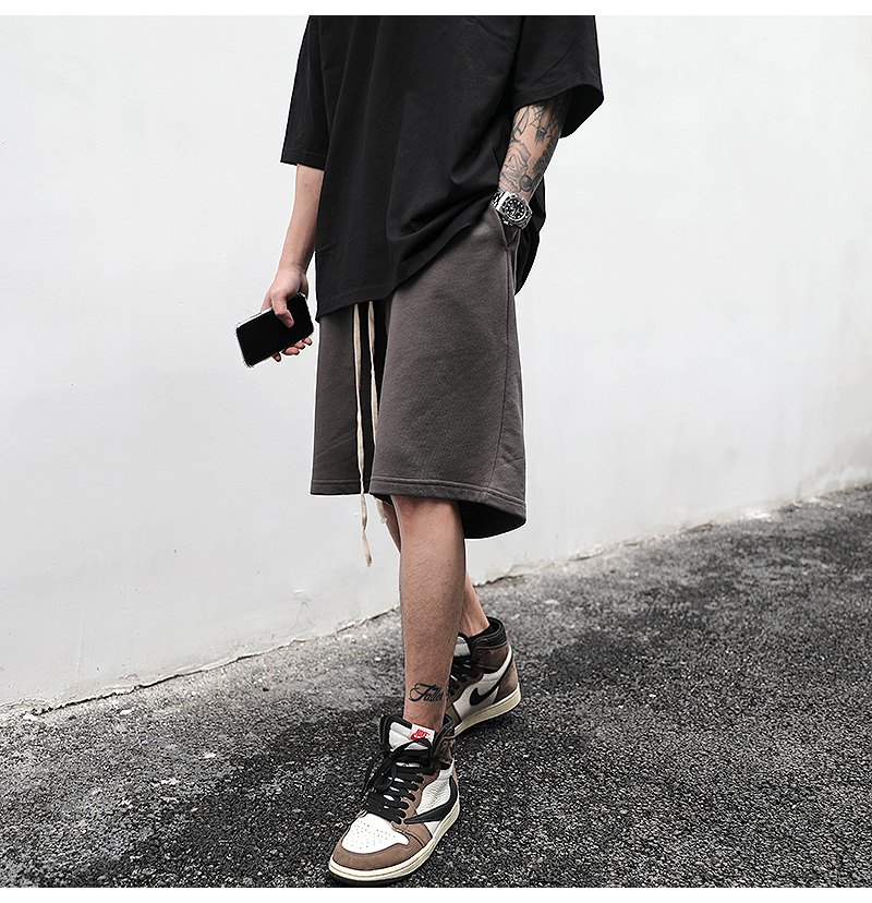 Terry Drop Crotch Shorts