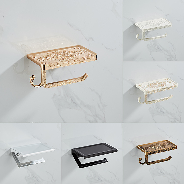 Kitchen and toilet paper towel rack