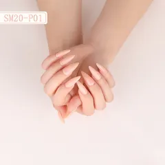 Box of 24 fake nail patches - Color - View 1