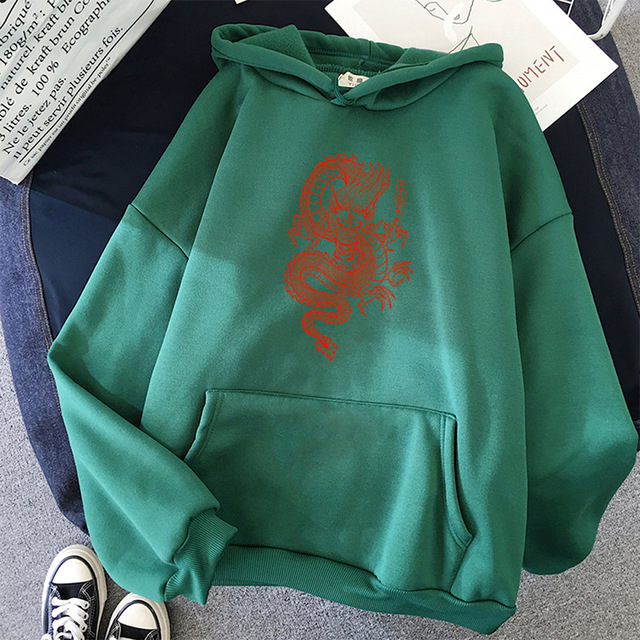 Title 4, Chinese dragon print hoodie