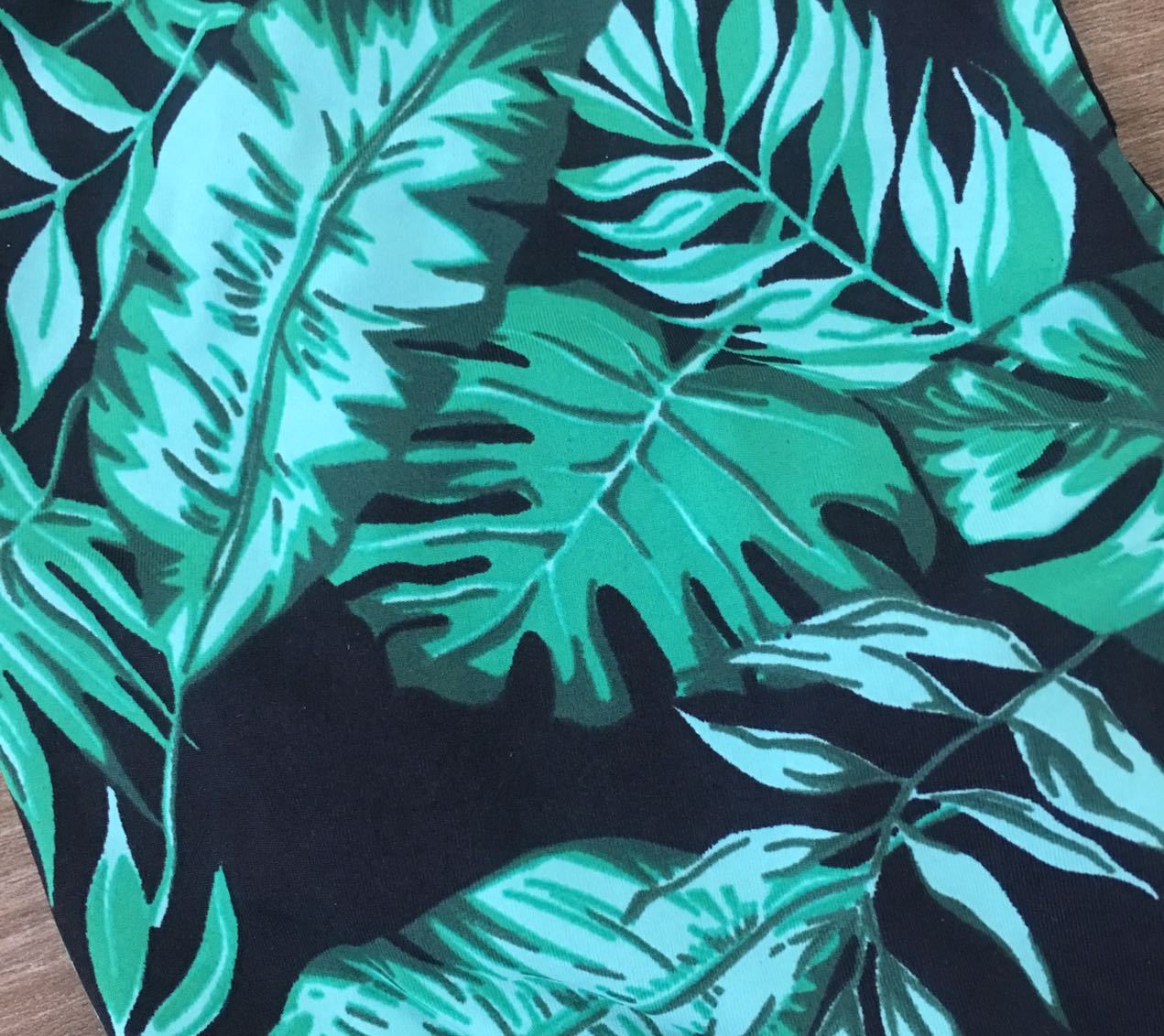 New sexy green leaf one-piece bikini