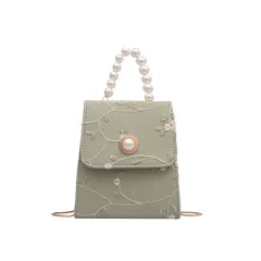 Embroidered crossbody bag - Green - View 1