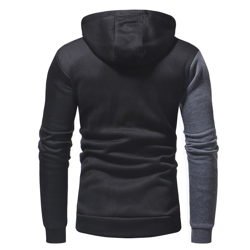 Color block hooded sweatshirt