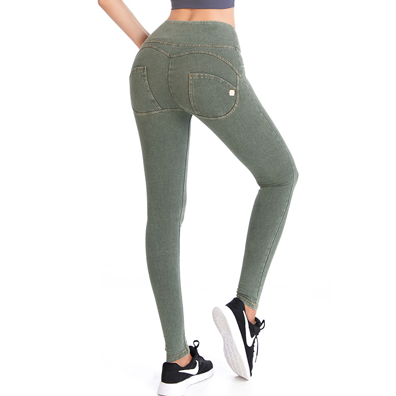 Denim Peach Hips Sweatpants Green - Shop at LoveMi