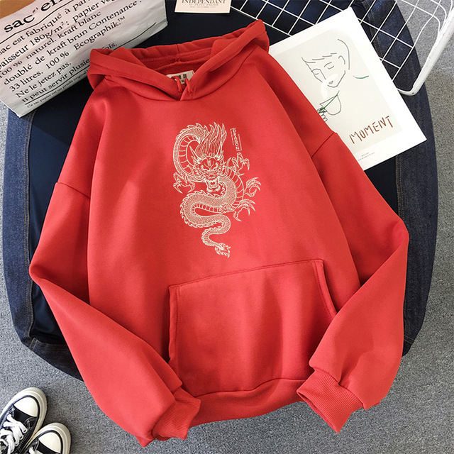 Title 7, Chinese dragon print hoodie