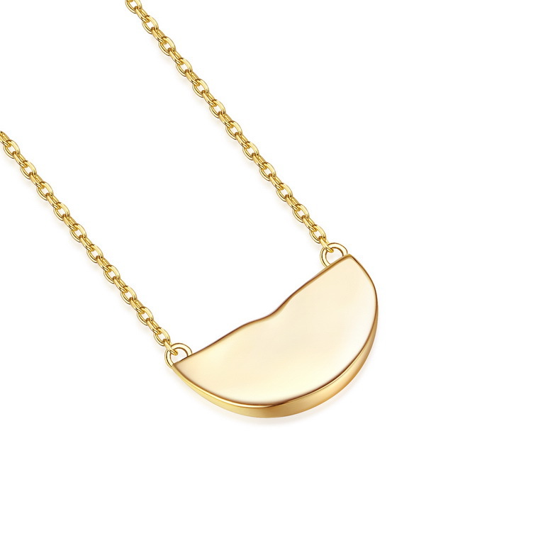 Fashion grapefruit shape S925 silver necklace