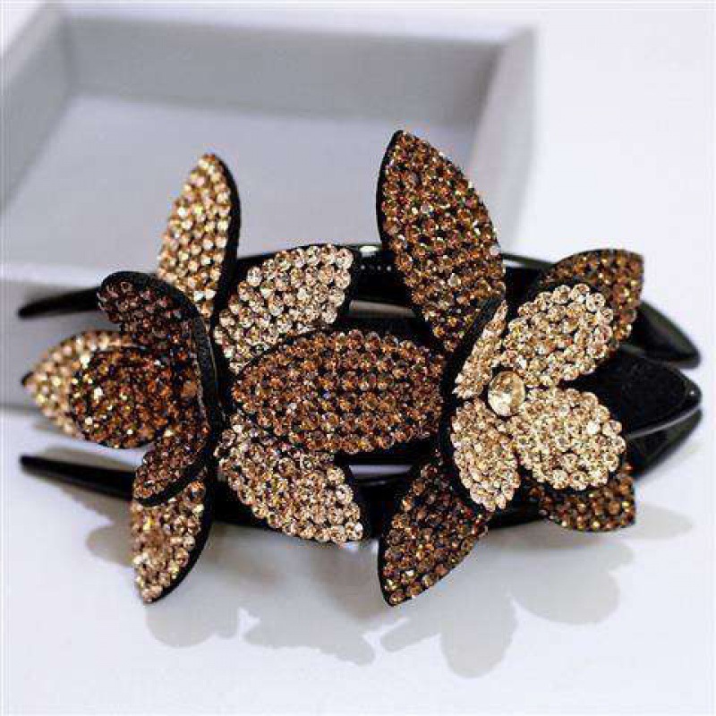 Elegant flower hairpin Champagne - Shop at LoveMi