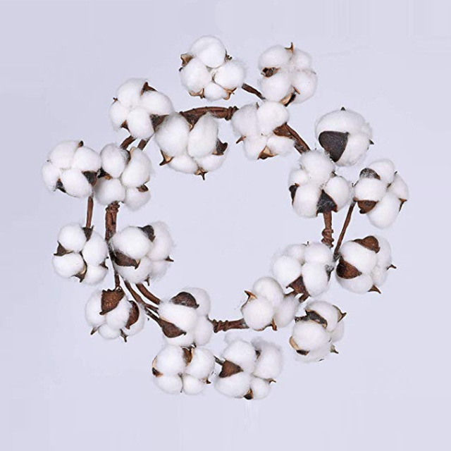 Simulation dried flower kapok garland wreath